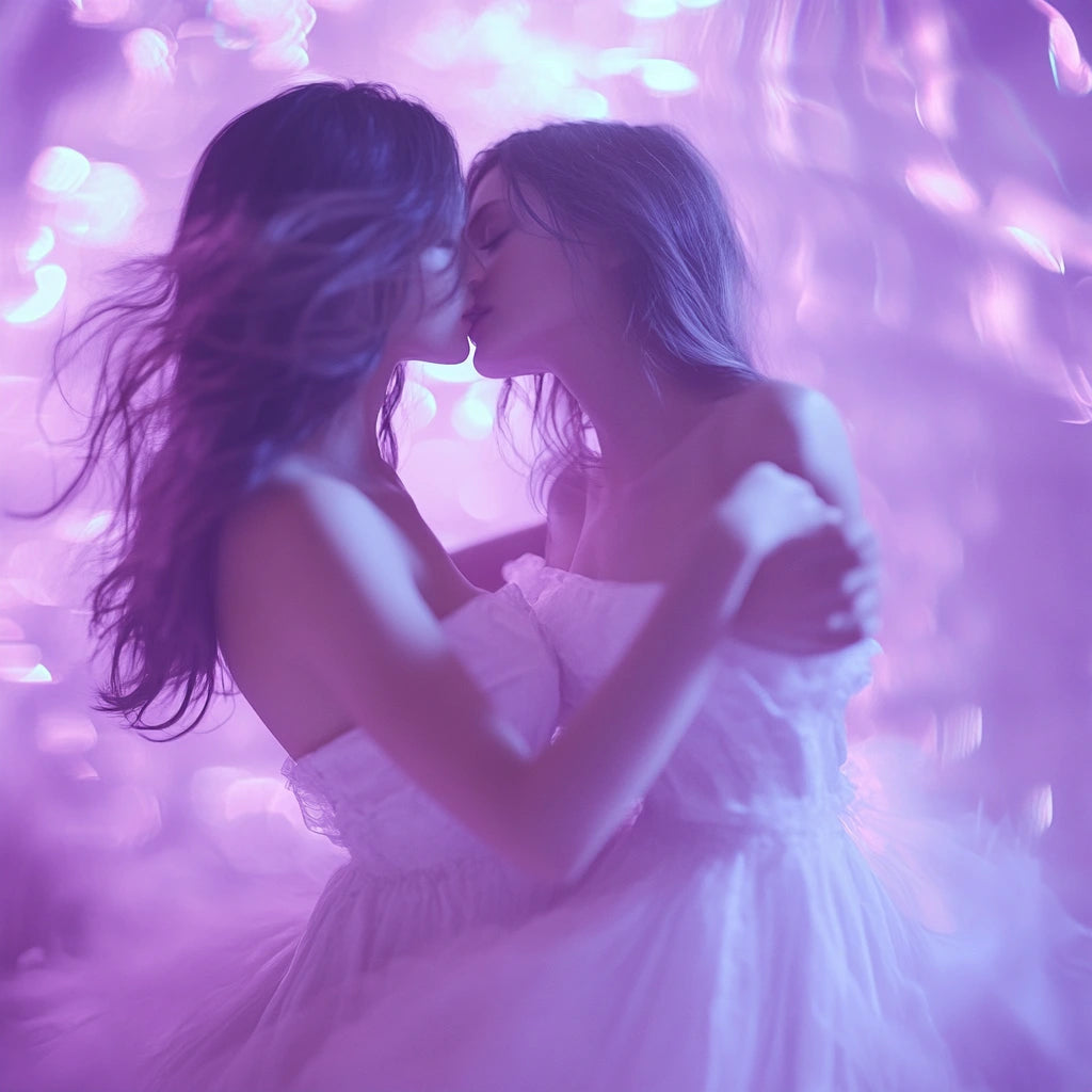 2 fairy girls kissing eachothers