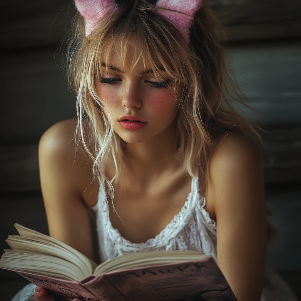 myspicyvanilla girl reading image
